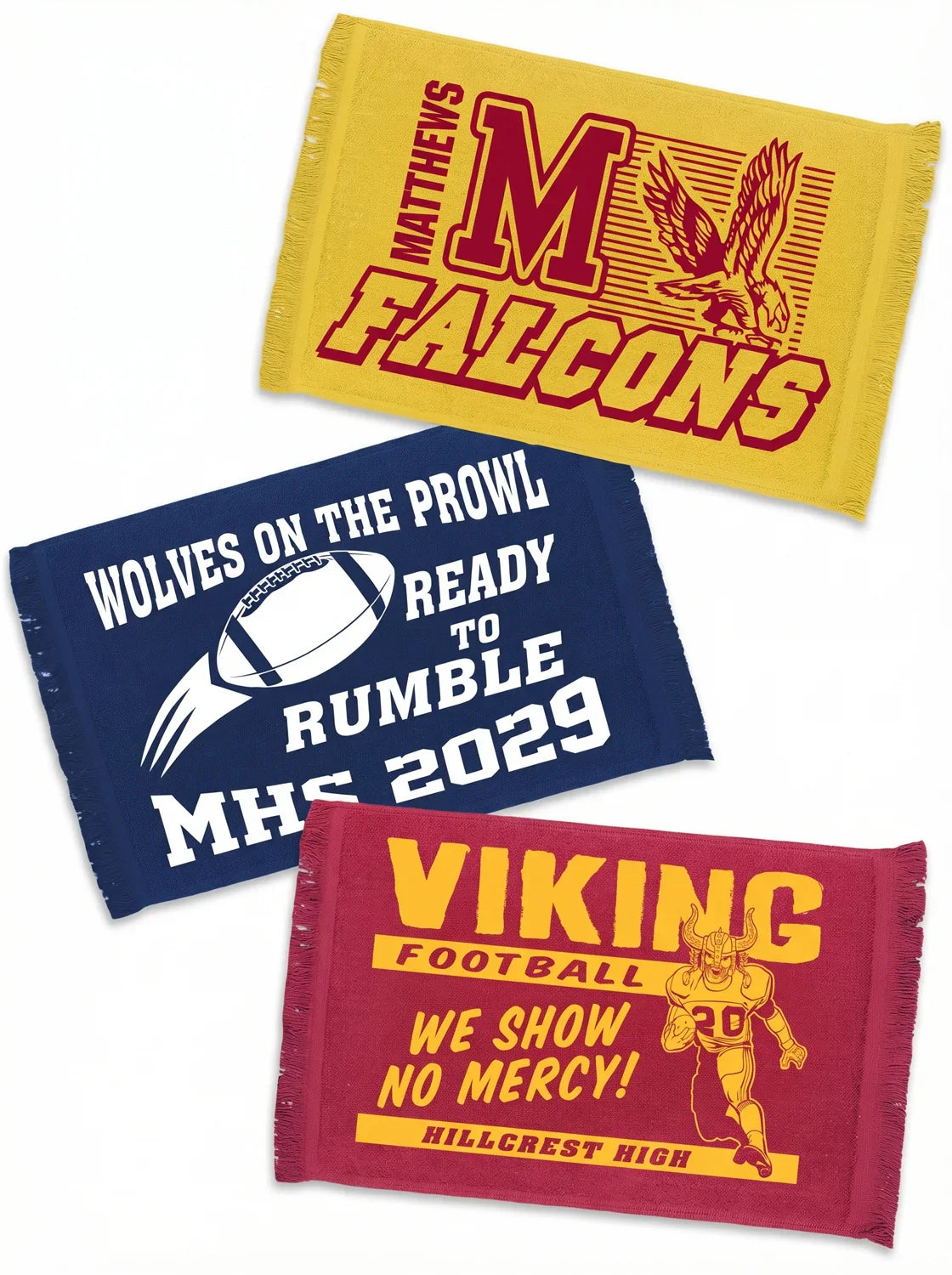 Custom Football Fan Towels